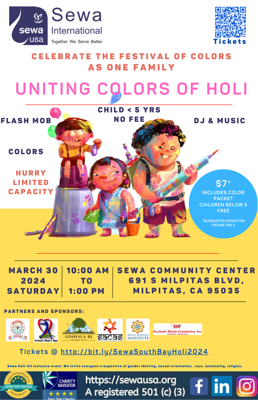 Sewa South Bay - Holi Celebrations 2024
