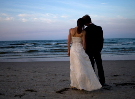 Husband and Wife on Beach