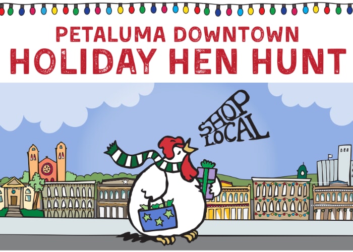 Downtown Holiday Hen Hunt