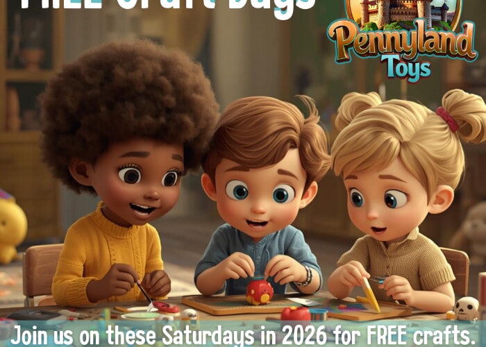 FREE Kids Craft Days at Pennyland Toys