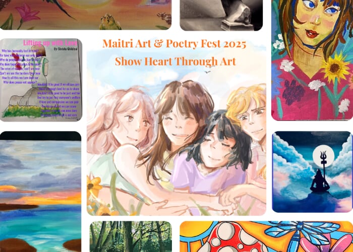 Maitri Art and Poetry Display