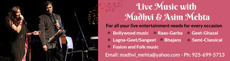 Live Music with  Madhvi & Asim Mehta